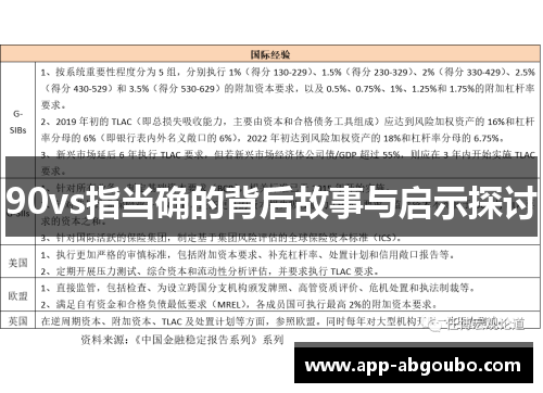 90vs指当确的背后故事与启示探讨